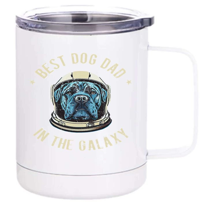 The Best Cane Corso Dad in the galaxy Funny Cane Corso Front & Back 12oz Stainless Steel Tumbler Cup