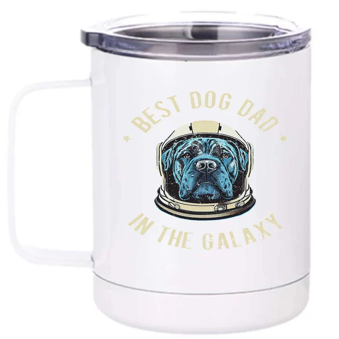 The Best Cane Corso Dad in the galaxy Funny Cane Corso Front & Back 12oz Stainless Steel Tumbler Cup