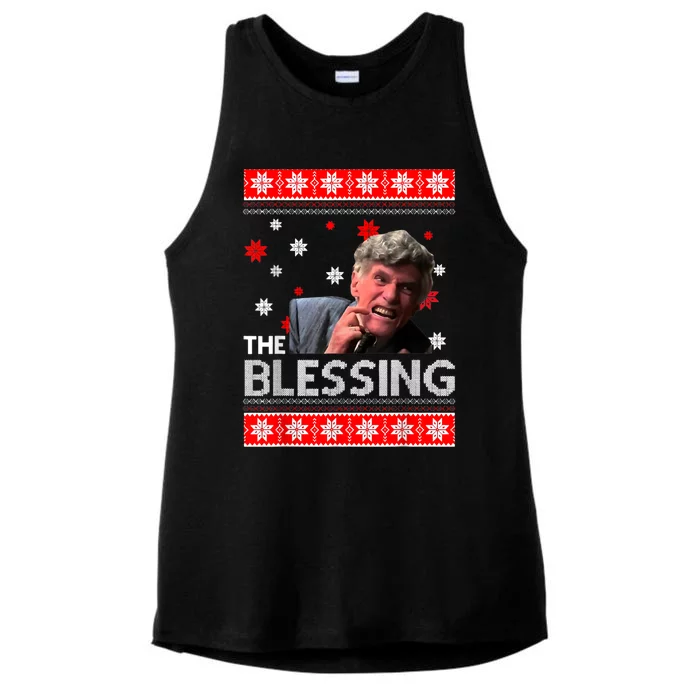 The Blessing Christmas Family Vacation Classic Movie Ladies Tri-Blend Wicking Tank