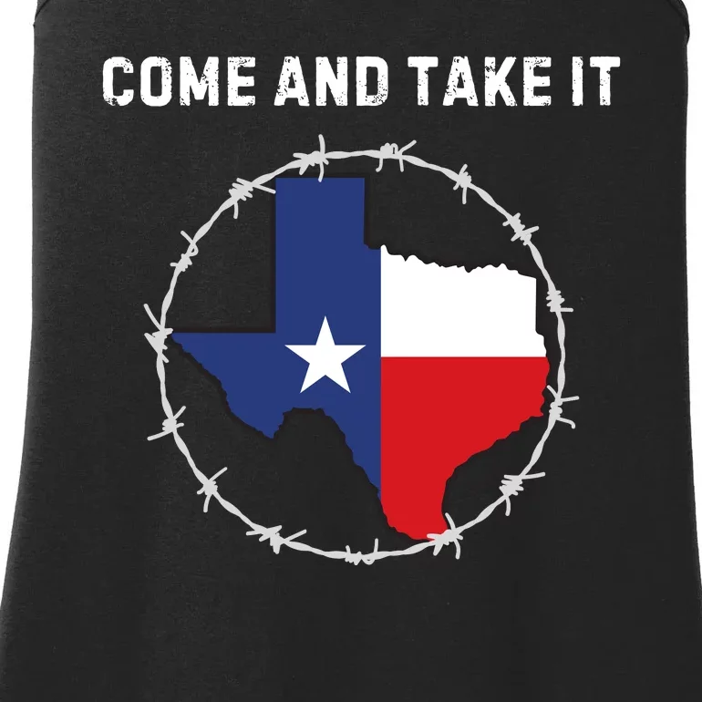 Texas Border Crisis Come And Take It Ladies Essential Tank