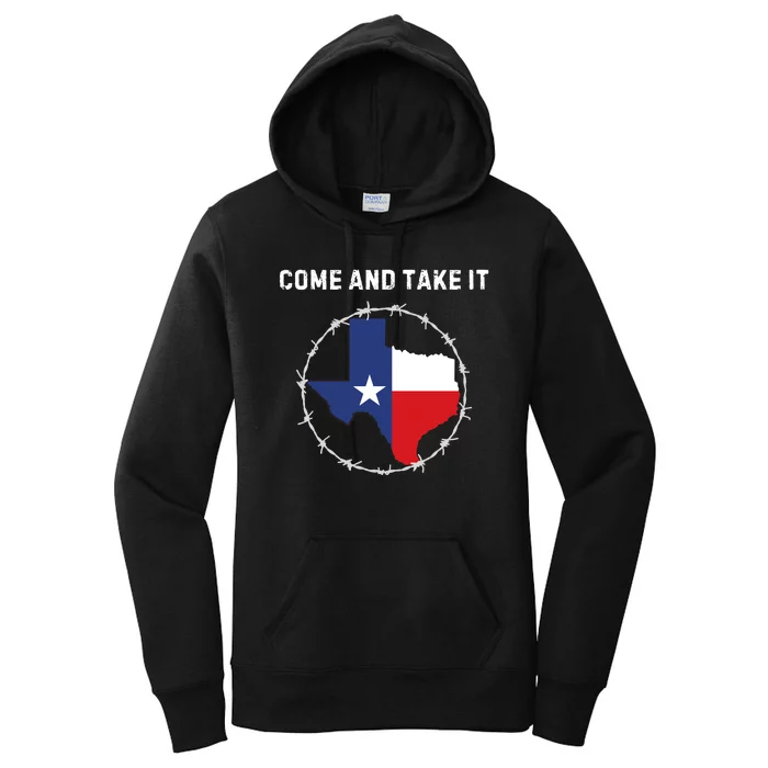 Texas Border Crisis Come And Take It Women's Pullover Hoodie