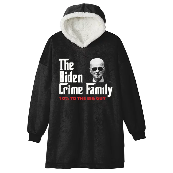 The Biden Crime Family Vintage Retro 2024 Republican Hooded Wearable Blanket