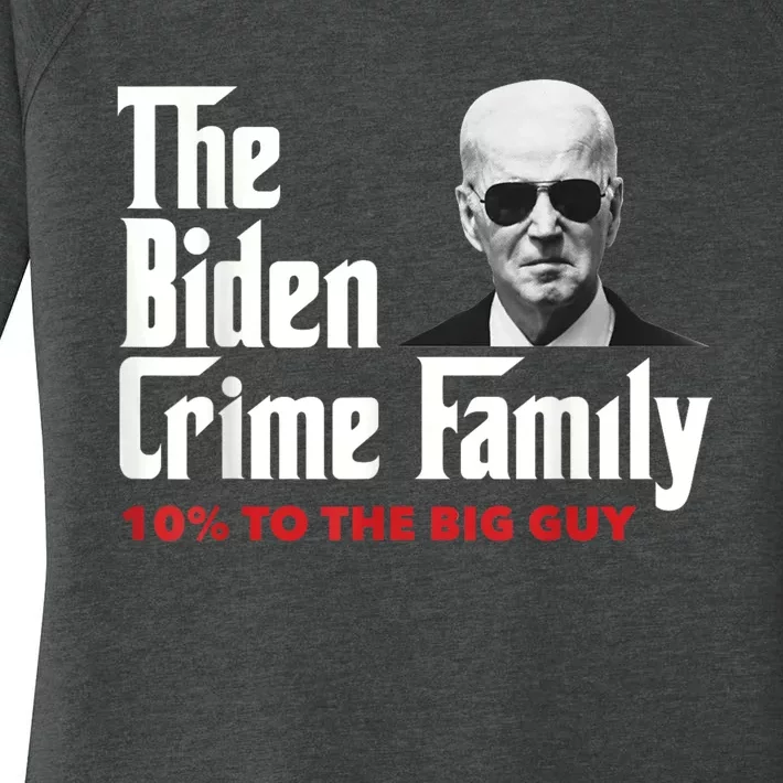 The Biden Crime Family Vintage Retro 2024 Republican Women's Perfect Tri Tunic Long Sleeve Shirt