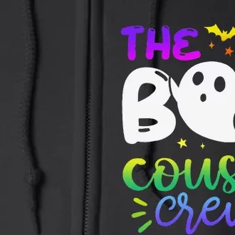 The Boo Cousin Crew Halloween Ghost Trick Treat Squad Matchi Gift Full Zip Hoodie