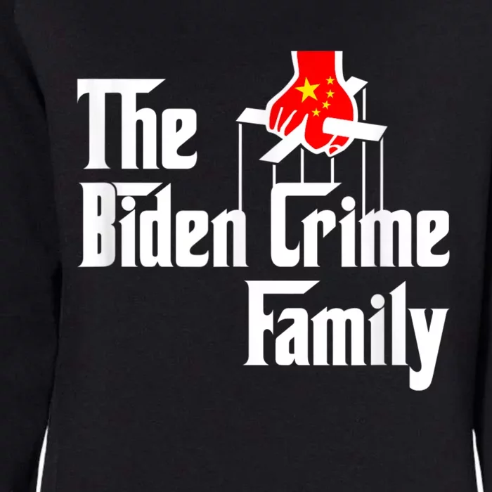 The Biden Crime Family Chinese Puppet Humor Womens California Wash Sweatshirt