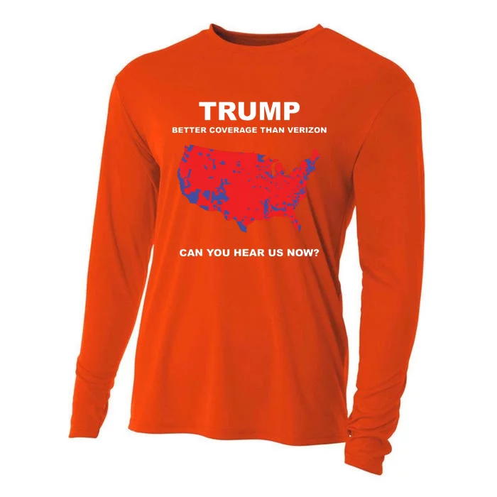 Trump Better Coverage Than Verizon Can You Hear Us Now Cooling Performance Long Sleeve Crew