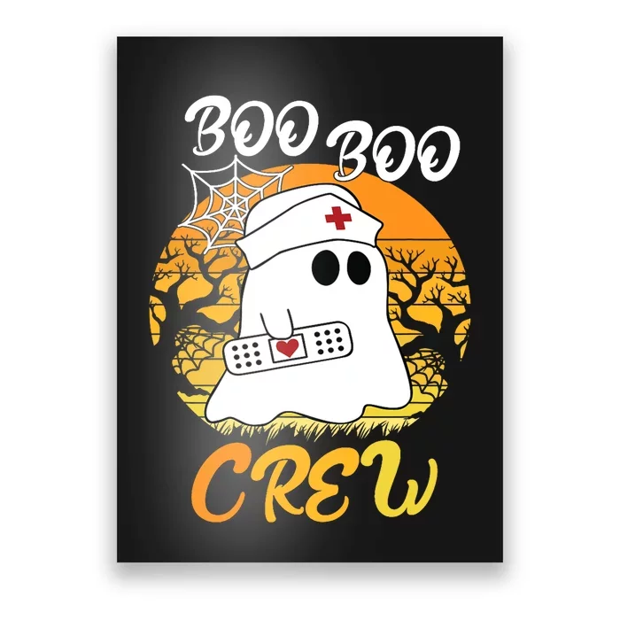 The Boo Crew Halloween Ghost The Boo Crew Nurse Poster