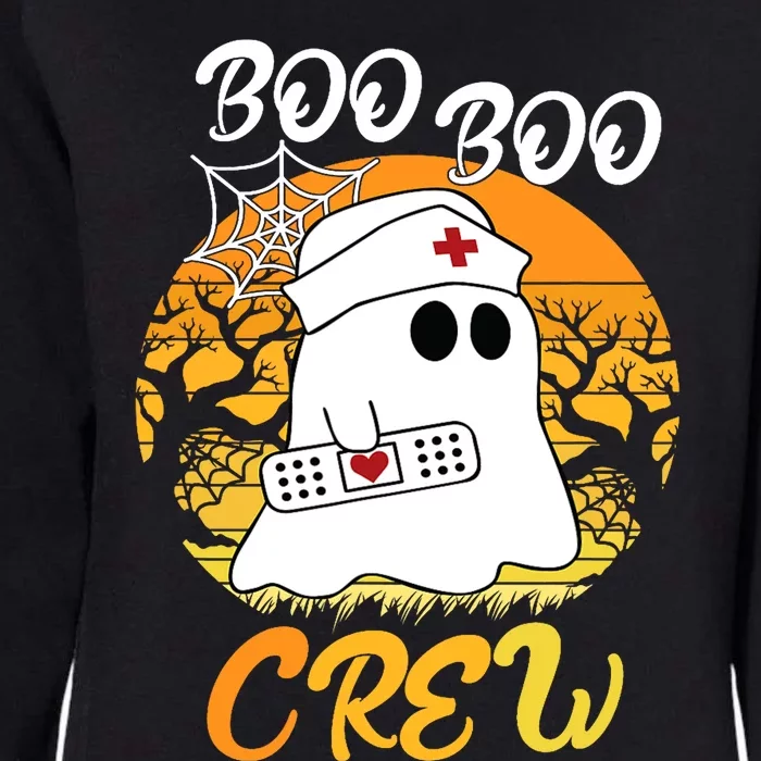 The Boo Crew Halloween Ghost The Boo Crew Nurse Womens California Wash Sweatshirt