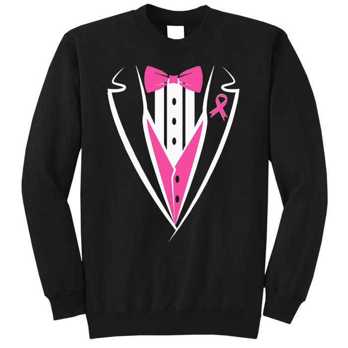 Tuxedo Breast Cancer Awareness Month Tall Sweatshirt