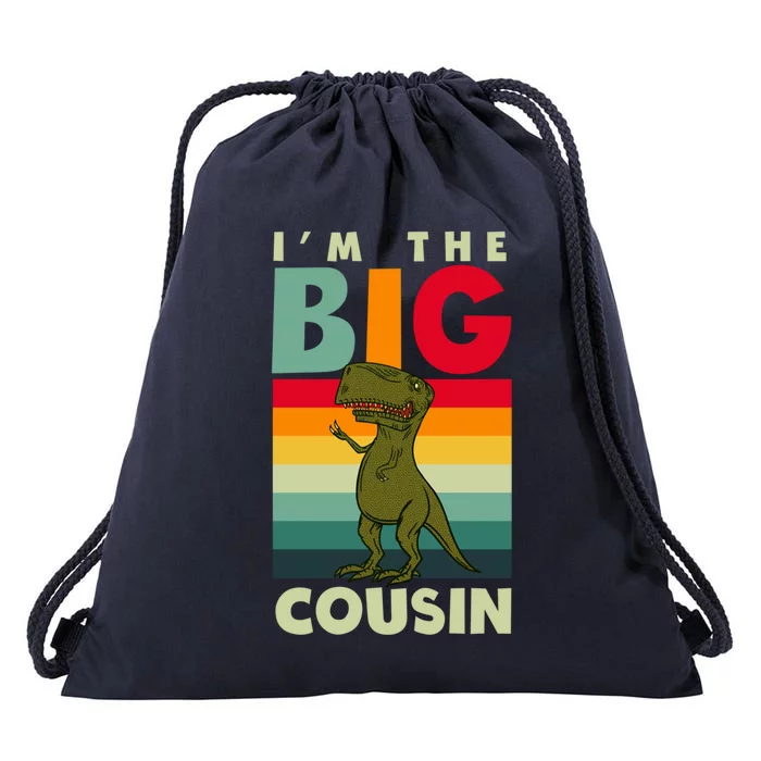 The Big Cousin Dinosaur Design Cousin Crew Gift Drawstring Bag