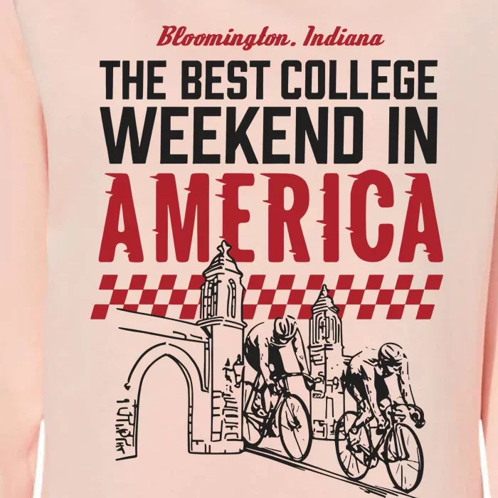 The Best College Weekend In America Bloomington Racing Club Womens California Wash Sweatshirt