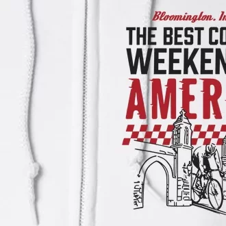 The Best College Weekend In America Bloomington Racing Club Full Zip Hoodie