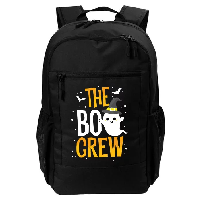 The Boo Crew Halloween Ghost Trick Treat Outfit Squad Team Daily Commute Backpack