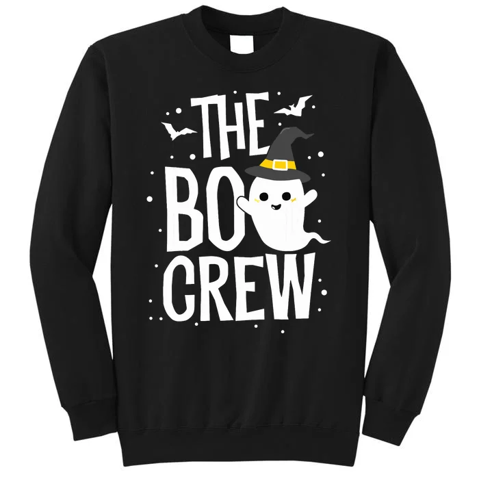 The Boo Crew Halloween Ghost Trick Treat Outfit Squad Team Tall Sweatshirt