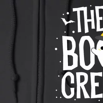 The Boo Crew Halloween Ghost Trick Treat Outfit Squad Team Full Zip Hoodie