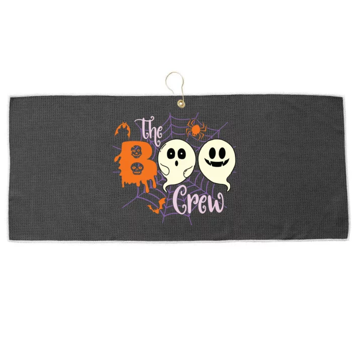 The Boo Crew Team Squad Halloween Family Matching Large Microfiber Waffle Golf Towel