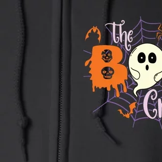 The Boo Crew Team Squad Halloween Family Matching Full Zip Hoodie