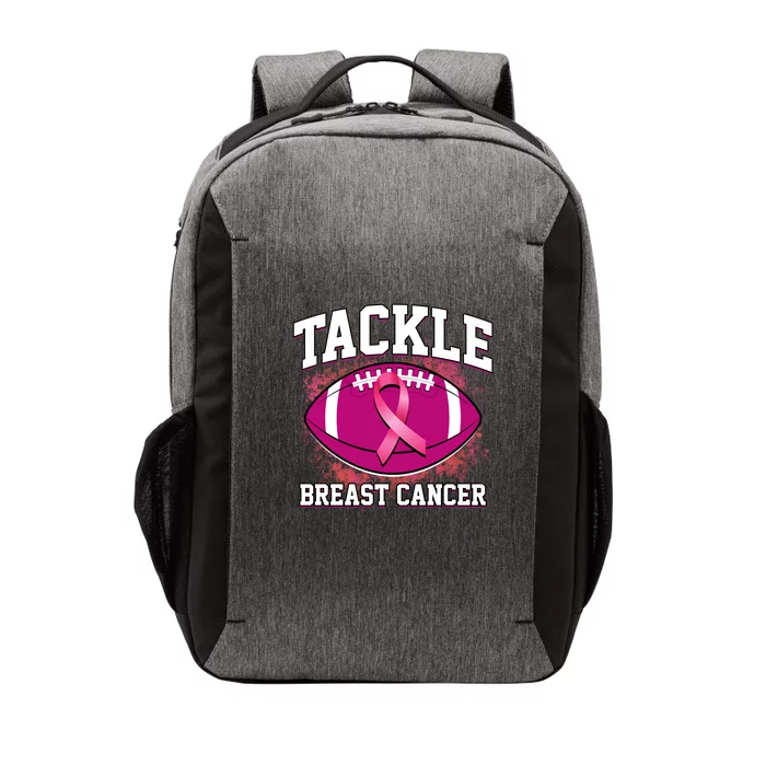 Tackle Breast Cancer Ribbon Football Vector Backpack