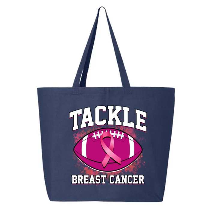 Tackle Breast Cancer Ribbon Football 25L Jumbo Tote