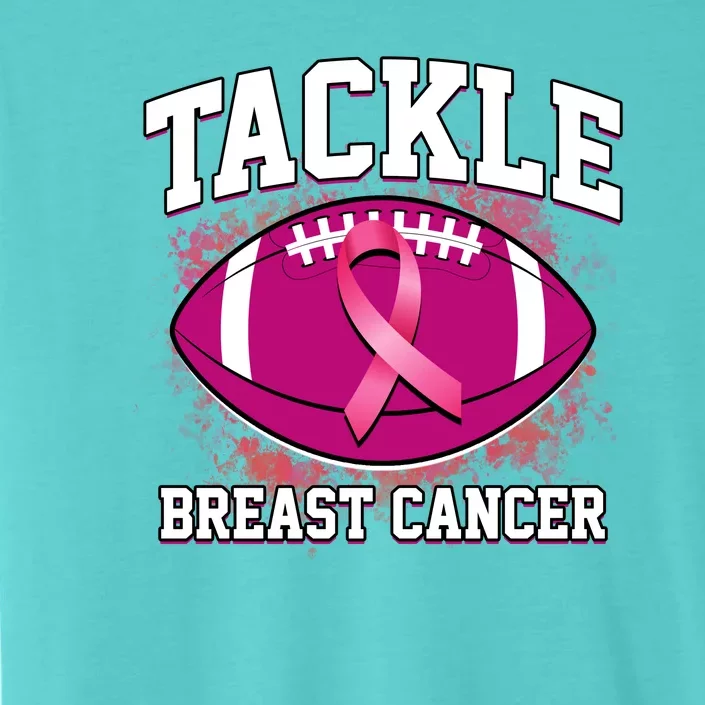 Tackle Breast Cancer Ribbon Football ChromaSoft Performance T-Shirt