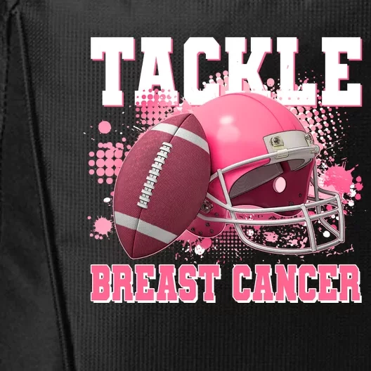 Tackle Breast Cancer Awareness Pink Football Helmet City Backpack