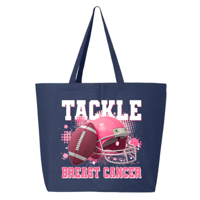 Tackle Breast Cancer Awareness Pink Football Helmet 25L Jumbo Tote