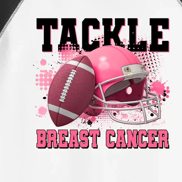 Tackle Breast Cancer Awareness Pink Football Helmet Toddler Fine Jersey T-Shirt