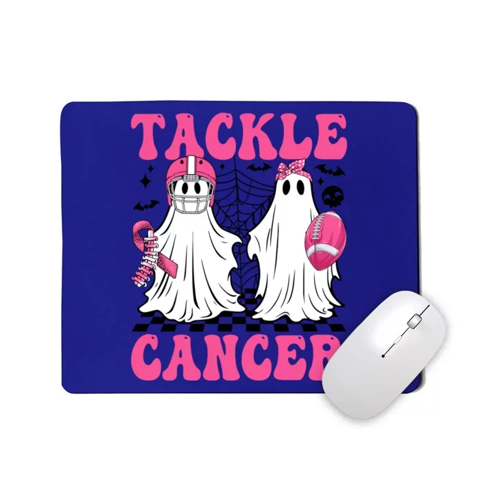 Tackle Breast Cancer Ghost American Football Halloween Day Cute Gift Mousepad