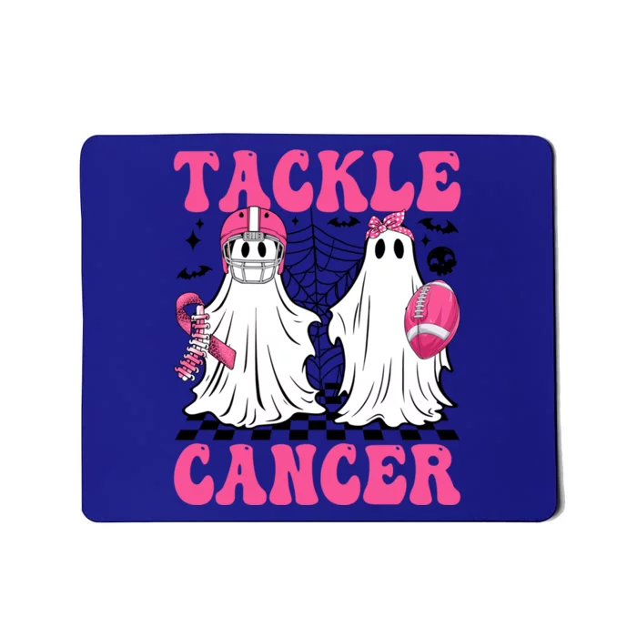 Tackle Breast Cancer Ghost American Football Halloween Day Cute Gift Mousepad