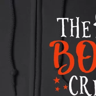 The Boo Crew Scary Cute Ghost Halloween Full Zip Hoodie