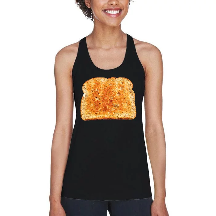 Toast Bread Costume  Funny halloween Women's Racerback Tank