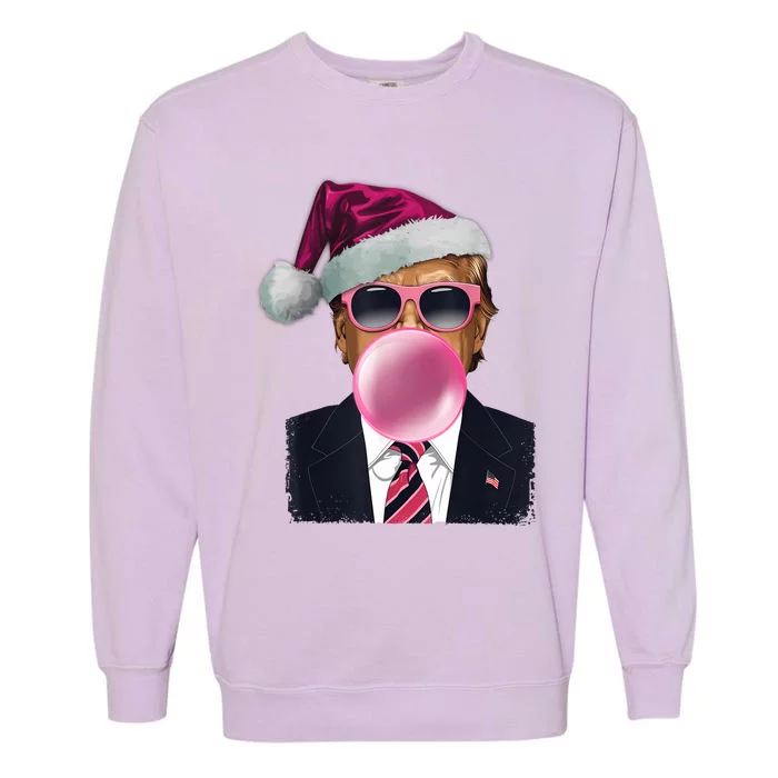 Trump Blowing Christmas Trump Garment-Dyed Sweatshirt