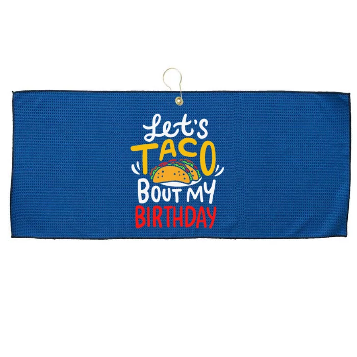 Taco Birthday Cinco De Mayo Gift Large Microfiber Waffle Golf Towel