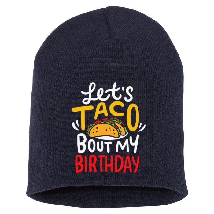 Taco Birthday Cinco De Mayo Gift Short Acrylic Beanie