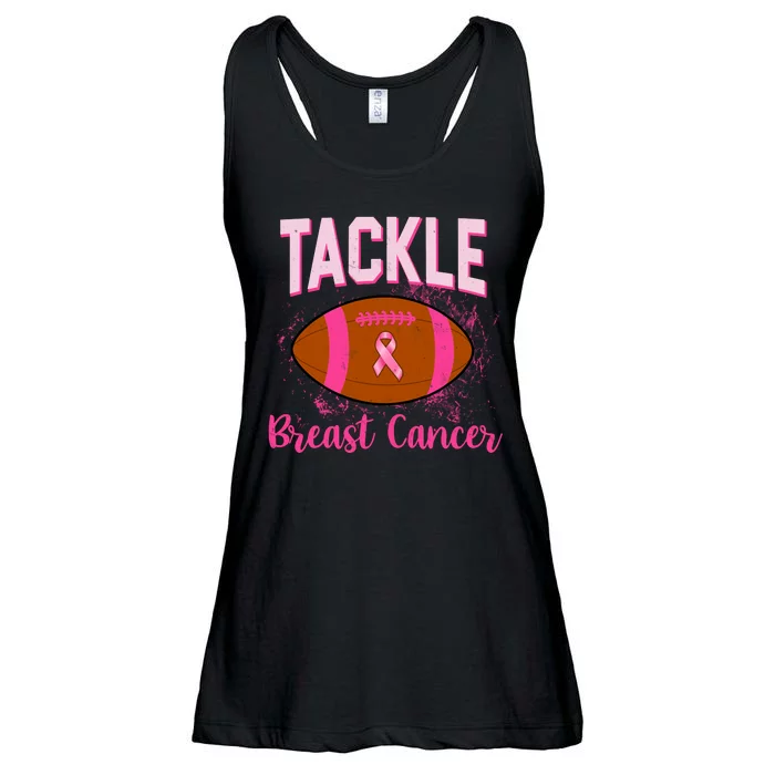 Tackle Breast Cancer Awareness Football Ladies Essential Flowy Tank