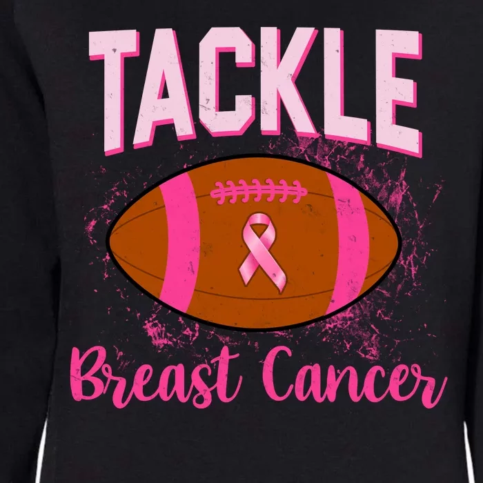 Tackle Breast Cancer Awareness Football Womens California Wash Sweatshirt