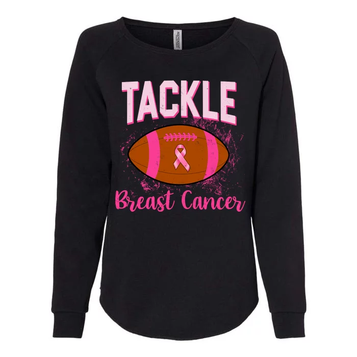 Tackle Breast Cancer Awareness Football Womens California Wash Sweatshirt