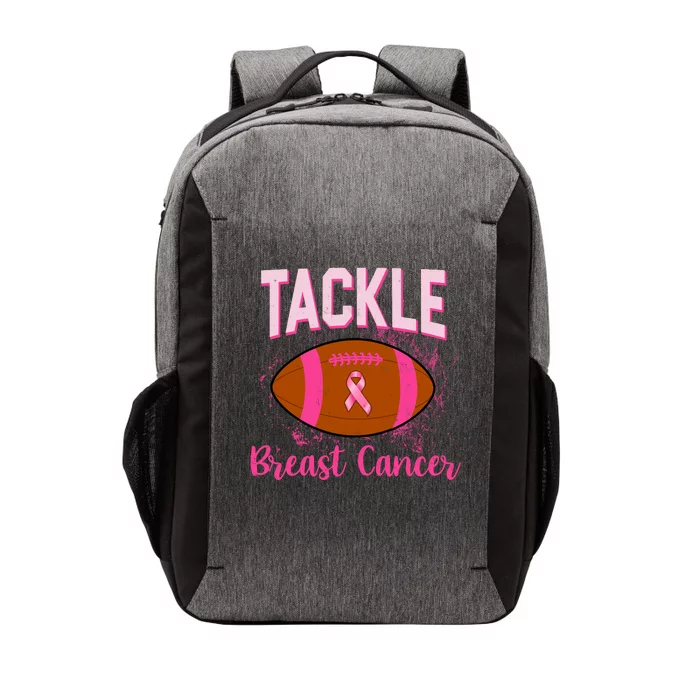 Tackle Breast Cancer Awareness Football Vector Backpack