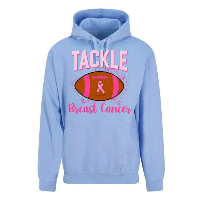 Tackle Breast Cancer Awareness Football Unisex Surf Hoodie