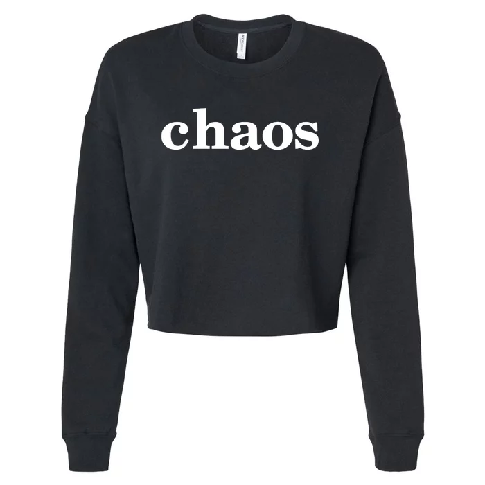 Towa Bird Chaos Cropped Pullover Crew