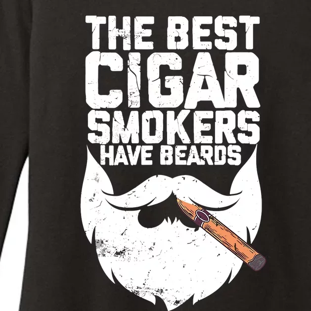 The Best Cigar Smokers Have Beards Cigar Bearded Dad Womens CVC Long Sleeve Shirt