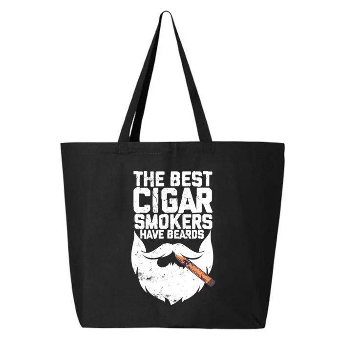 The Best Cigar Smokers Have Beards Cigar Bearded Dad 25L Jumbo Tote