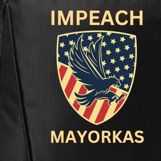 Texas Border Crisis Impeach Mayorkas City Backpack