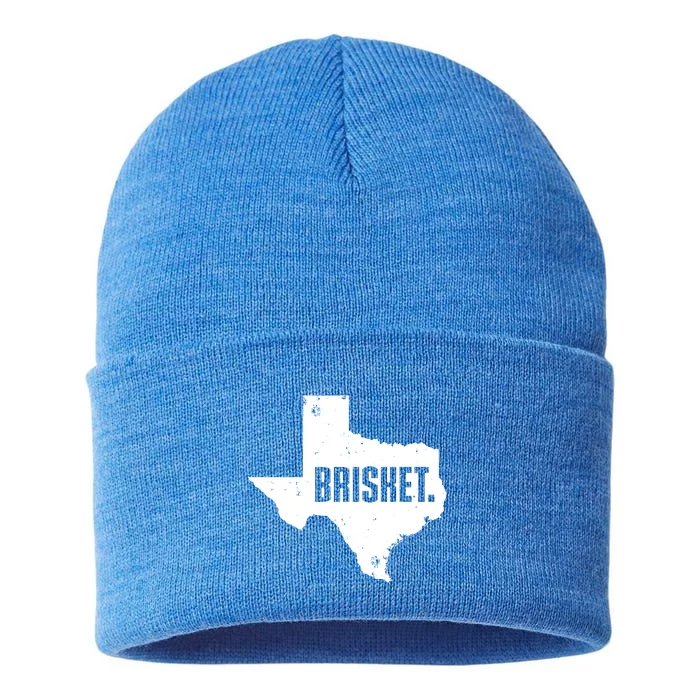 Texas Brisket Cute Grilled Bbq Brisket Gift Sustainable Knit Beanie