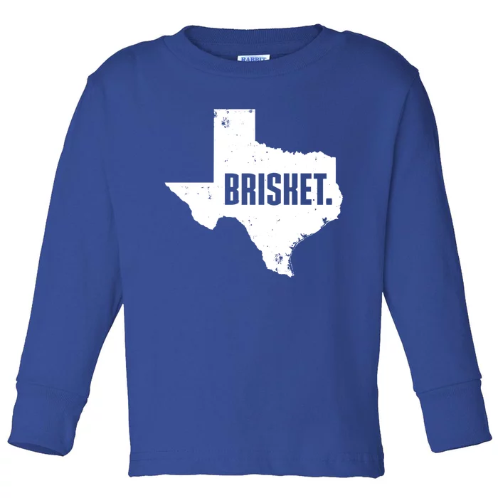 Texas Brisket Cute Grilled Bbq Brisket Gift Toddler Long Sleeve Shirt