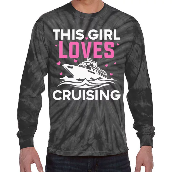 Travel Best Cruising Art Cruise Lover Cruise Tie-Dye Long Sleeve Shirt