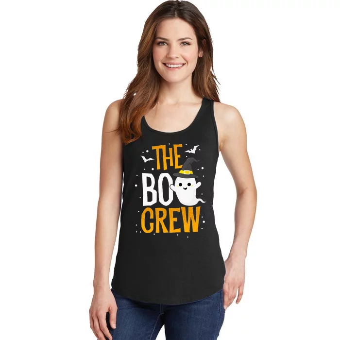 The Boo Crew Halloween Ghost Trick Treat Outfit Squad Team Ladies Essential Tank