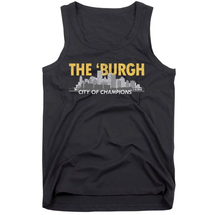 The Burgh City of Champions Retro Pittsburgh Tank Top