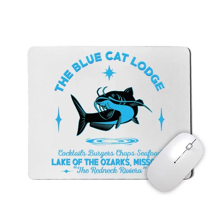 The Blue Cat Lodge Lake Of The Ozarks Missouri Classic Fish Mousepad