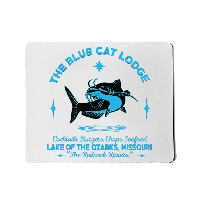 The Blue Cat Lodge Lake Of The Ozarks Missouri Classic Fish Mousepad